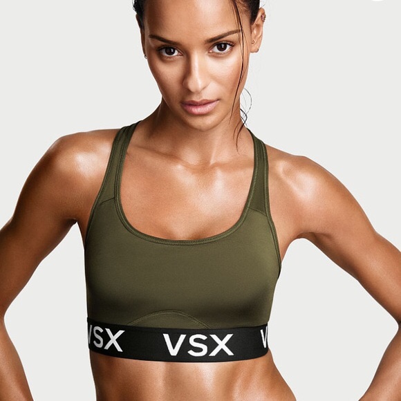 Victoria’s Secret Vsx Olive Green Sports Bra